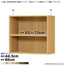 本棚 組立式 受注生産 オーダー エースラック 専用 突っ張り棚 タフタイプ 棚板移動ピッチ1.5cm加工 国産 幅45〜70x奥行44.5x高さ65cm 大洋(3)