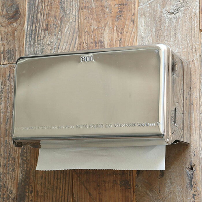ティッシュ ディスペンサー TISSUE DISPENSER STAINLESS 100-160N-SS 幅260x奥行125x高さ145mm ダルトン [2]