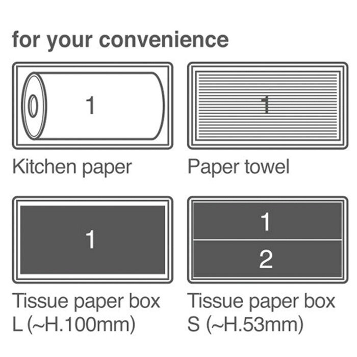 ティッシュ ディスペンサー TISSUE DISPENSER STAINLESS 100-160N-SS 幅260x奥行125x高さ145mm ダルトン [3]