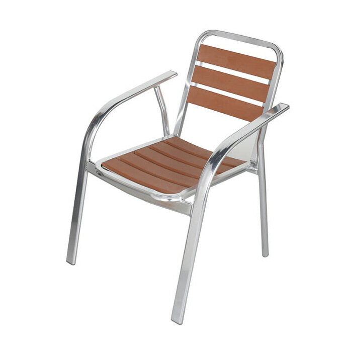 チェア ALUMINUM CAFE CHAIR LBR 完成品 H845-1021LBR 幅575x奥行585x高さ820mm ダルトン