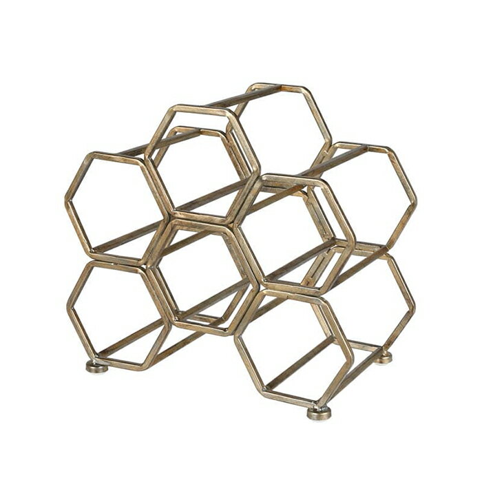 ワインラック HONEYCOMB WINE RACK ANTIQUE GOLD K19-0116AGD 幅305x奥行175x高さ277mm ダルトン