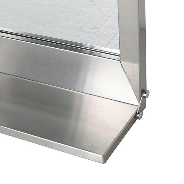 ウォールミラー STAINLESS STEEL FRAME MIRROR WITH BRACKET S RN-0413 幅370x奥行130x高さ500mm ダルトン [2]