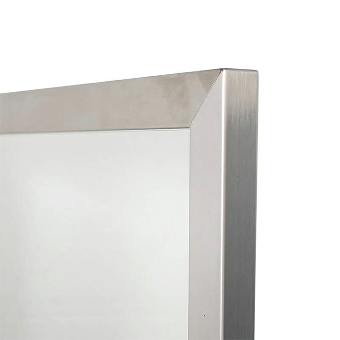 ウォールミラー STAINLESS STEEL FRAME MIRROR WITH BRACKET S RN-0413 幅370x奥行130x高さ500mm ダルトン [3]