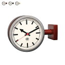 掛け時計 組立式 DOUBLE FACE CLOCK 170D2 YR-0643 幅285x奥行90x高さ205mm ダルトン