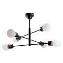 照明 LEDリモコン電球付 デボン 6灯 シーリングライト TC-1014R-BK 幅1160x奥行935x高さ450/500/550mm TIC