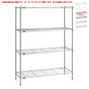 ERECTA BASIC SERIES ORDER SHELFエレクター ベーシックシリーズ オーダー シェルフ受注生産(国内生産)カラークローム/ホワイト/ブラック/ブラウン/ベージュ/グレー仕様高さはアジャスターを含めた高さ内寸(ポスト間の有効寸法)：幅・奥行それぞれ最大外寸より-70mm厚み：棚約30mm コーナーリング部約40mm耐荷重：棚1段あたり約135kg(たわむことにより荷重を受け止めます)※垂直荷重(等分布)ポスト直径：25.4mmポスト1ピッチ：25.4mmクローム：クロームメッキ・クリアコーティング仕上げホワイト/ブラック：エポキシ・ポリエステル樹脂系粉体塗装仕上げブラウン/ベージュ/グレー：ポリエステル樹脂系粉体塗装仕上げ※発送まで1か月程かかります(ご注文数が多くなると日数は増加します)※商品の色に関して商品画像は撮影環境やお客様の環境により、色合いが異なって見える場合がございます。画像の色と比べますと、色の明るさや光沢が全く違うと感じられる場合もございます。写真と色が違うなど、色合いによる返品・交換はお受けいたしかねます。予めご了承ください。※メーカー直送商品