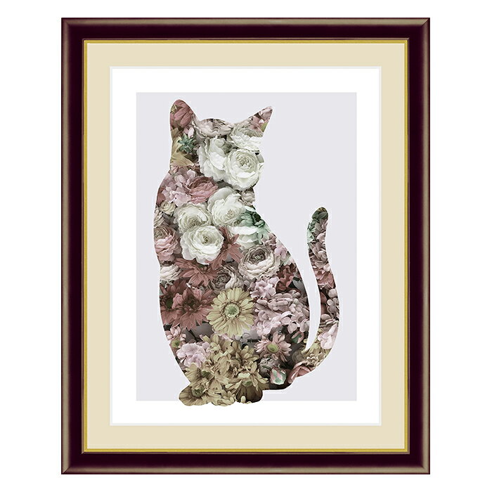 Rakuten - アート 額絵 Flower 山口 美咲 本紙サイズ F4(約31x23cm) 額サイズ 42x34cm 三幸