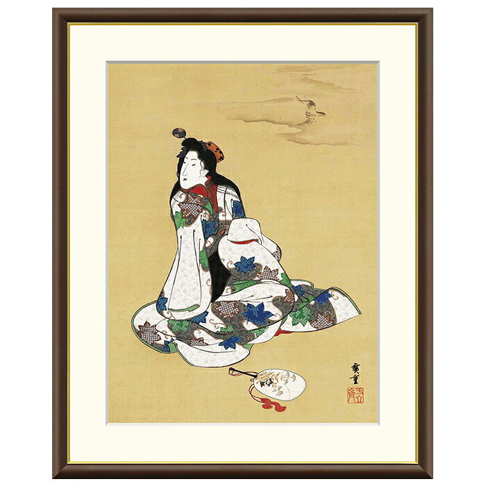 Rakuten - 額絵 高尾太夫 歌川広重 42x34cm 三幸
