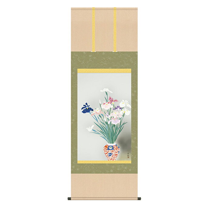 Rakuten - 掛け軸 菖蒲 小林古径 54.5x153cm 三幸