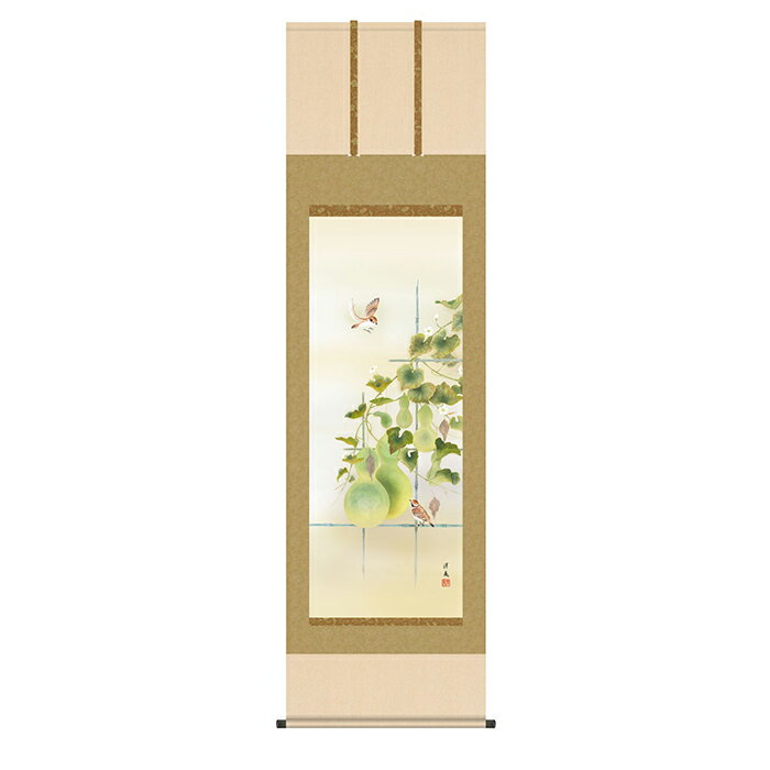 乐天商城 - 掛け軸 六瓢 打田洋美 54.5x190cm 三幸