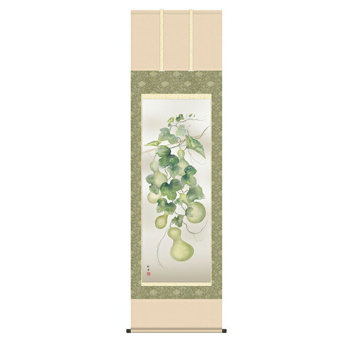 Rakuten - 掛け軸 六瓢 田村竹世 54.5x190cm 三幸