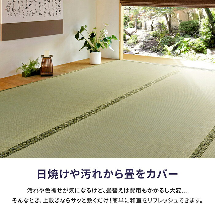 い草 上敷き 備前 江戸間 1帖 長方形 87x174cm 萩原