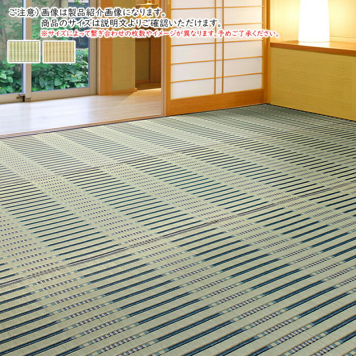 352 cm - 352 cm - い草 カーペット 津弥 江戸間 4.5帖 正方形 261x261cm 萩原