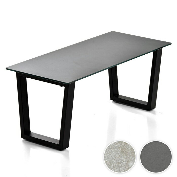 天板ガラスの表面にセラミック焼き付け加工を施したセンターテーブルです。表面にセラミック焼き付け加工を施しているので、耐火耐熱・表面硬度・防水など機能性は抜群です。天板表面のセラミックが高級感のあるデザインなので、見た目も機能性も備わったおす...