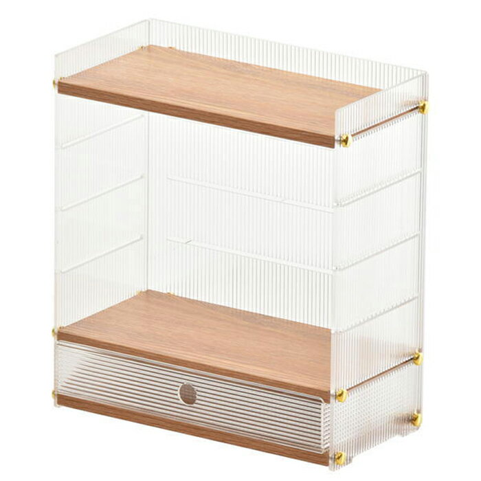 Rakuten - アクリル 組立式 引出し収納棚 1段 ONLS0345 幅320x奥行155x高さ340mm B.Bファニシング