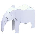 動物 ゾウ ハコモ hacomo ペーパークラフト キット クリスマス 工作キット 小学生 工作 キット 知育 おもちゃ 誕生日プレゼント 子供 おもちゃ 男の...