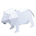 動物 ライオン ハコモ hacomo ペーパークラフト キット クリスマス 工作キット 小学生 工作 キット 知育 おもちゃ 誕生日プレゼント 子供 おもちゃ ...