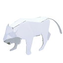 動物 トラ ハコモ hacomo ペーパークラフト キット クリスマス 工作キット 小学生 工作 キット 知育 おもちゃ 誕生日プレゼント 子供 おもちゃ 男の...