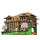 PUSUPUSU 清水寺 ハコモ hacomo ペーパークラフト キット クリスマス 工作キット 小学生 工作 キット 知育 おもちゃ 誕生日プレゼント 子供 ...