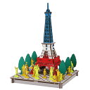 PUSUPUSU パリタワー トリコロール ハコモ hacomo ペーパークラフト キット クリスマス 工作キット 小学生 工作 キット 知育 おもちゃ 誕生日...