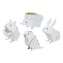 しょうどうぶつのたまご 小動物 ハコモ hacomo ペーパークラフト キット クリスマス 工作キット 小学生 工作 キット 知育 おもちゃ 誕生日プレゼント ...