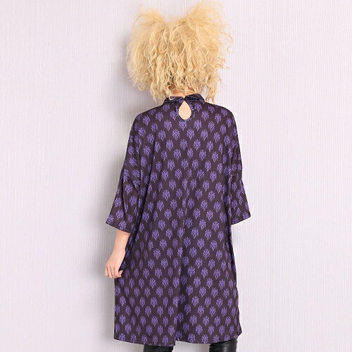 ダンス衣装　ワンピース【ホワイト・パープル】【社交ダンス・ソシアル・サルサ・タンゴ・ベリーダンス・バーレスク・ジャズ・各種ダンス】【アタリマ】