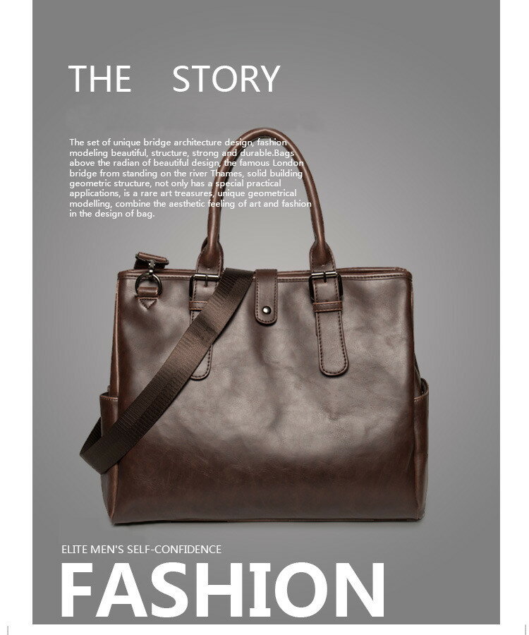 {送料無料}ビジネスバッグ メンズ ブリーフケース　PUレザー　2way　大容量　ショルダーバッグ　手提げバッグ　斜め掛けバッグ　トートバッグ　セカンドバッグ　通勤バッグ　メッセージバッグ 肩がけ