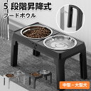 【期間限定!4180円→3480円】昇降式フードボウル犬用 食器台 高さ調節 折り畳み可能 選べる2色 早食い防止 ペット 犬 中型犬 大型犬 フードスタンド フードボウル 食器スタンド 犬用食器 皿 えさ エサ 水飲み 軽減 ご飯 餌台 エサ台 ボウル ペットファン 収納可能(4)