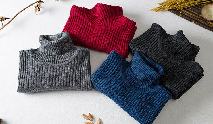 【送料無料】セーター メンズ 　秋冬 タートルネック　ハイネック 長袖　ニット　おしゃれ　きれいめ シルエット　カジュアル　通勤　通学　　小さいサイズ　大きいサイズ　紺　グレー　レッド　　M-3XLサイズ　ハイネック　無地　タートルネック