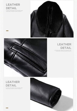 送料無料 メンズファーコート カジュアル お洒落 毛皮コート ファーコート ミンク ロングコート ブラック 黒 革ジャケット 革コート PU 厚手 暖かい 防寒 秋冬 上品 通勤 格好いい 落ち着いたコート コート 大きいサイズ L-5XL (jk167)