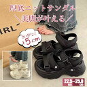 \~店長大暴走~/【期間限定!2980円→2380円】サンダル レディース 厚底サンダル メッシュサンダル ビーチサンダル厚底プルストラップ 厚底シューズ スニーカー 通気性 美脚 ウォーキングシューズ 婦人靴シンプル カジュアル 5cm 軽い 厚底 ミュールサンダル ミュール 2025新作(4)