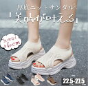 \~店長大暴走~/【期間限定!2980円→2449円】サンダル レディース 厚底サンダル メッシュサンダル ビーチサンダル厚底プルストラップ 厚底シューズ スニ...