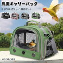 【期間限定!5980円→3980円】鳥 キャリーバッグ とまり木つき インコ キャリー 避難 通院 移動 ショルダー バッグ 文鳥 セキセイインコ オカメインコ...