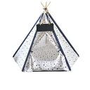 犬小屋 室内 ペット用 ティピーテント 5角形 ペット テント 夏用 ティピー クッション セット ペット用テント 犬 犬用 猫 猫用 家 寝床 ペットテント ...