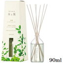 6159 晴香堂 リードディフューザー 木と果 90ml ミント & ユーカリ