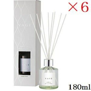 6172 晴香堂 リードディフューザー VAGE [バーグ] 180ml リーフィーグリーン×6セット