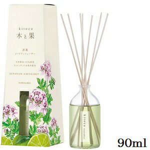 6254 晴香堂 リードディフューザー 木と果 90ml ゼラニウム & ベルガモット