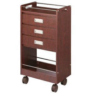 西村製鉄所 C-342 ワームス引き出しワゴン ローズウッド