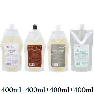 中野製薬 エモルテ ケアミスト ホット 400ml + チオ ソフト 1剤 400ml + 臭素酸塩 2剤 400ml + カールトリートメント 400ml (医薬部外品)