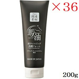 リシャン 馬油＆炭クレンジング洗顔フォーム シトラスレモンの香り 200g ×36セット