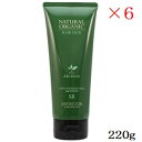 パシフィックプロダクツ アブリーゼ ナチュラルオーガニック ヘアパック SR 220g ×6セット
