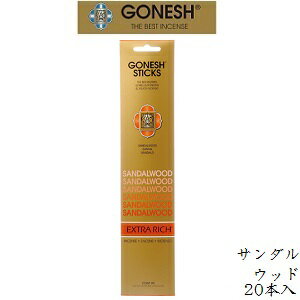 K[lbV GONESH CZX 20sticks EXTRARICH SANDALWOOD