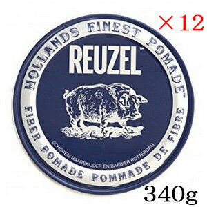 ルーゾー REUZEL ファイバー ポマード ネイビー 340g ×12セット