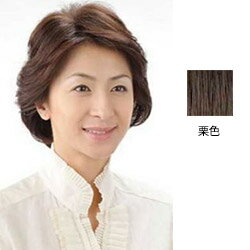 おしゃれヘアピース 栗色 L