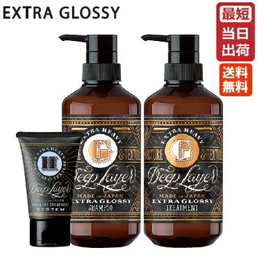 ディープレイヤー シャンプー Exg 500ml + トリートメント Exg 470g + ディープレイヤーH 40g セット 送料無料 あす楽 即納（モルトベーネ ディープレイヤー シャンプー エクストラグロッシー Deep Layer ビューティーエクスペリエンス サロン専売品）