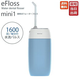【あす楽】ローマン MINI1B 充電式ウォーターフロス（ブルー）ROAMAN efloss mini1 口腔洗浄機器 携帯式ウォーターフロス[MINI1B] 充電式 持ち運び 携帯 口腔ケア 歯周病 オーラルケア