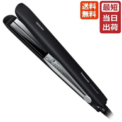 【即納】パナソニック ストレートアイロン ナノケア プロモデル Panasonic EH-HS0EK-K ナノイー 業務用 ヘアアイロン 1台二役 ストレート ...