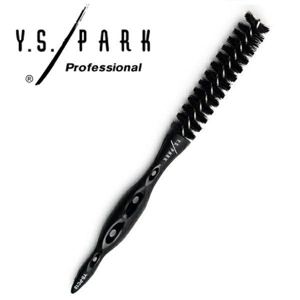 樂天商城 - Y.S.PARK ワイエスパーク ピクシーカールブラシ YS-PC18 黒毛 Pixie Curl Brush 正規品 ツヤ コシ 高級 豚毛 植毛 ショートヘア 毛先 セット 強靭で曲がりにくいステンレス芯 手に馴染むハンドルデザイン プロ用 スタイリスト サロン用
