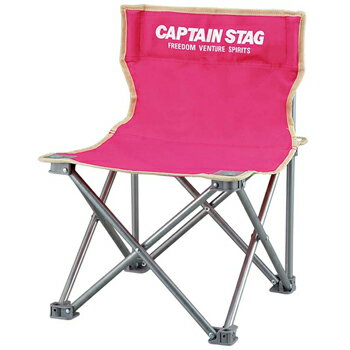 キャプテンスタッグ(CAPTAIN STAG) パレット コンパクトチェアミニ チェアー/椅子/キャンプ/レジャー用 ピンク M-3920