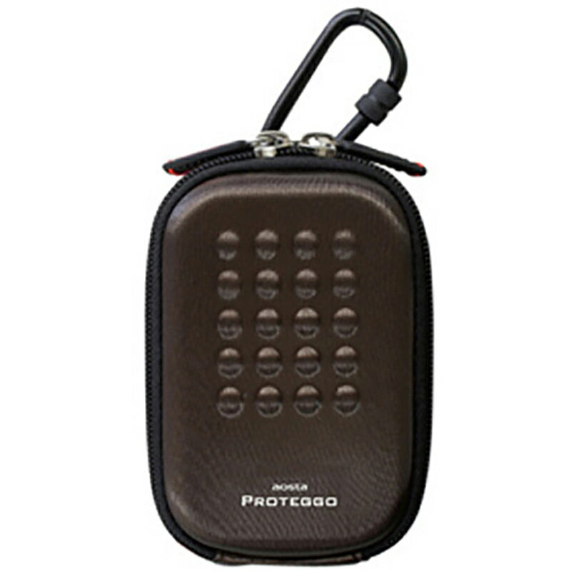 アオスタ(aosta) プロテッゴ ポーチ コンパクトカメラ セミハードタイプ EVA成型 ブラウン AOC-PG1PO-BR